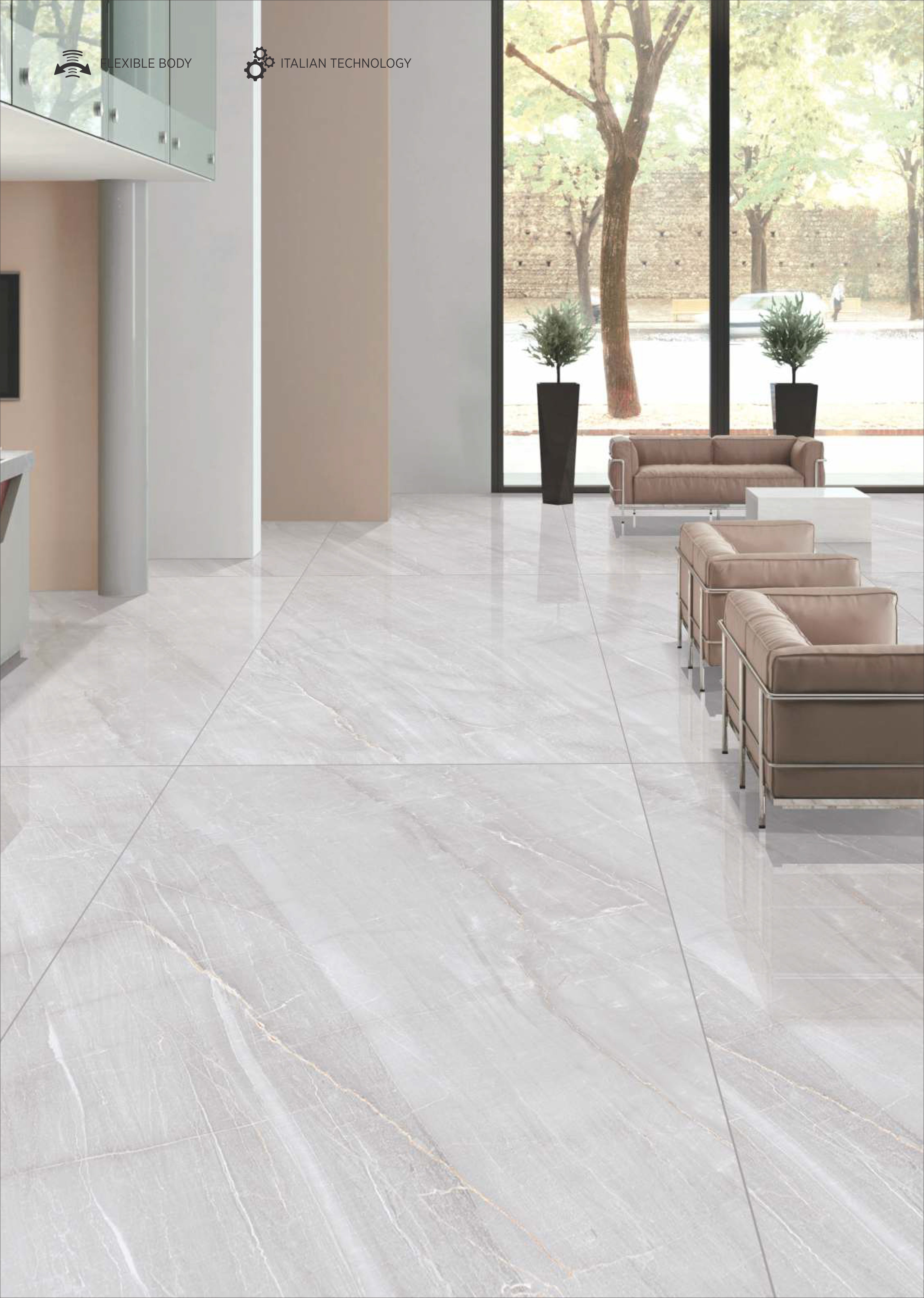 CARMEL GREY | PORCELAIN TILE | PORCELAIN SLAB | 1200X2400mm | 120X240cm | INTAGLIO CERAMICA 