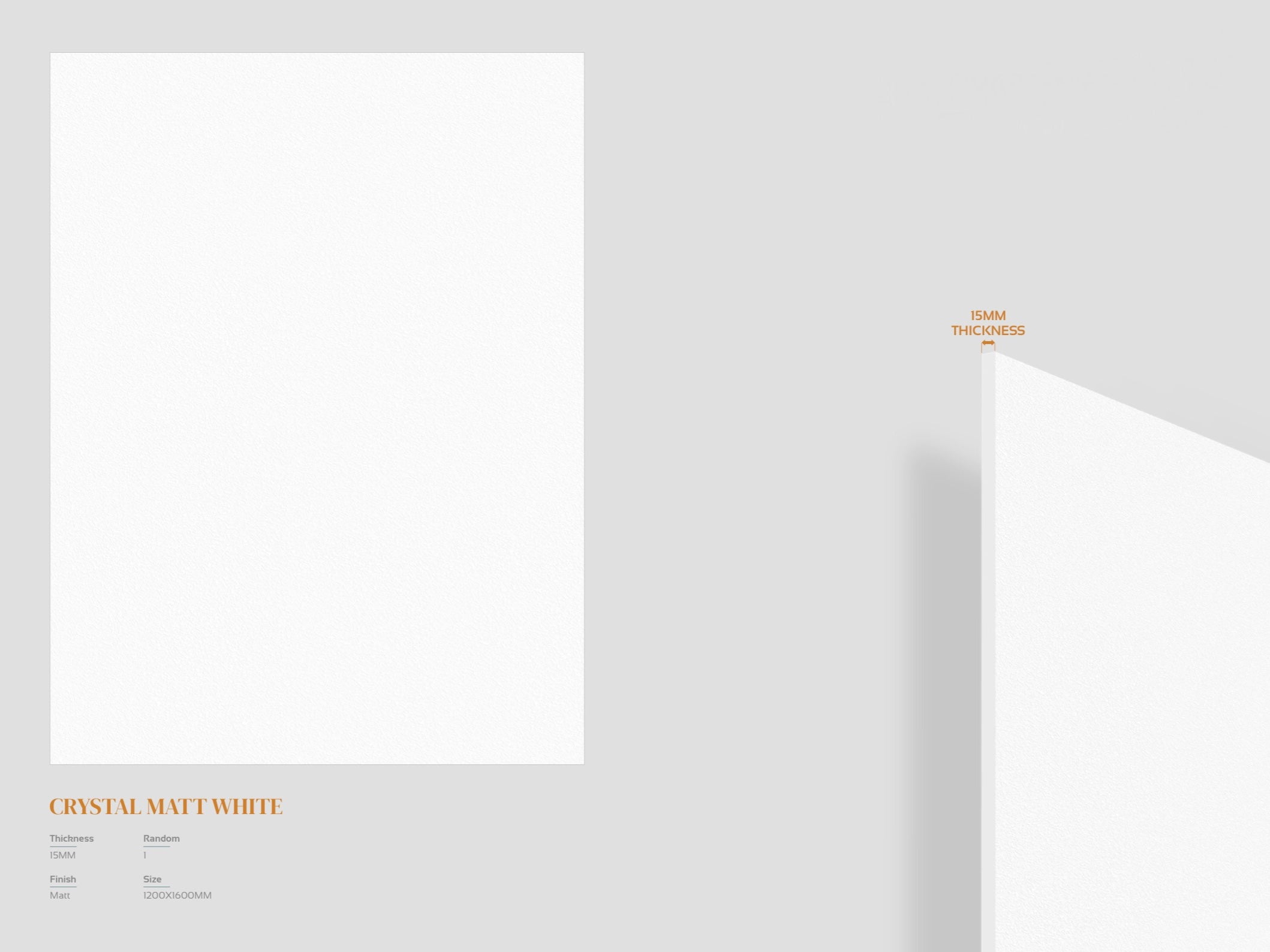 CRYSTAL MATT WHITE