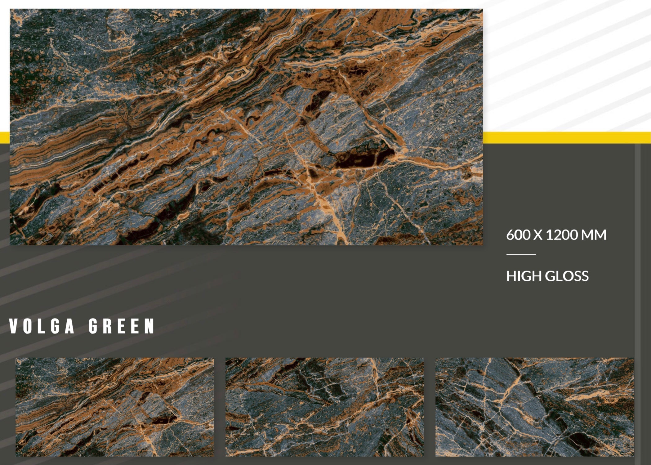 VOLGA GREEN - intaglioceramica
