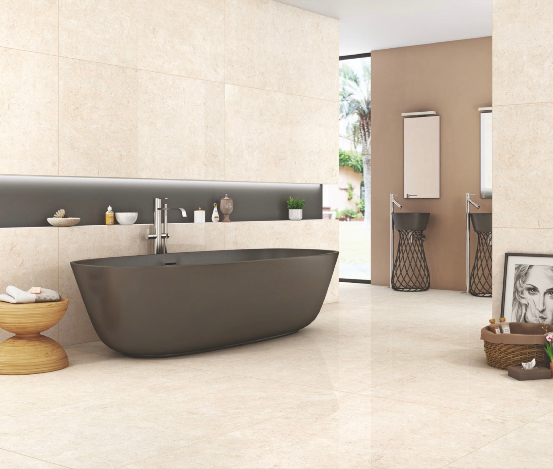CREMA BEIGE - intaglioceramica